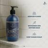 Jeremy's Razors Men's Shampoo - Natural Tea Tree Oil, Argan Oil, Mint - Sulfate Free, Volumizing, Anti Dandruff, Thickening, Clarifying, Dry Itchy Scalps, All Mens Hair Types (Made in USA 16.9 Fl Oz) view 2