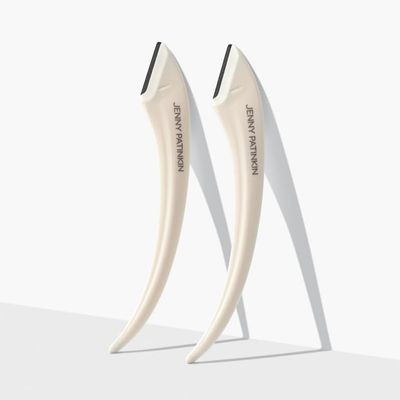 Jenny Patinkin Luxury Eyebrow Razor and Face Razor for Women, 2 Pcs Dermaplaning Razors for Facial Hair Removal, Eyebrow Hair Trimmer, Multipurpose Shaper, and Touch-Up Tool