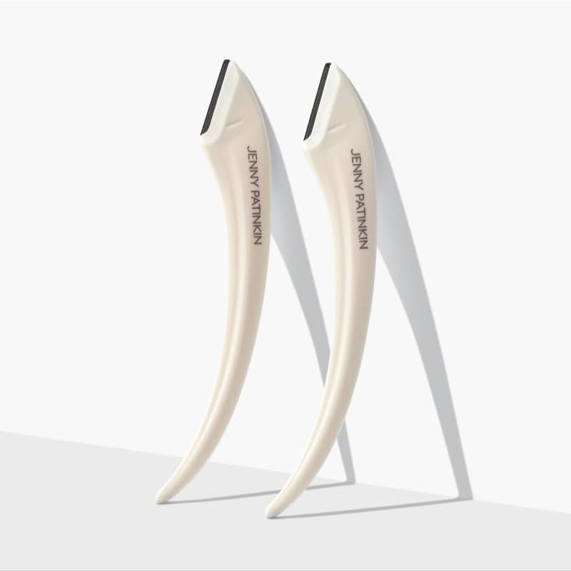 Jenny Patinkin Luxury Eyebrow Razor and Face Razor for Women, 2 Pcs Dermaplaning Razors for Facial Hair Removal, Eyebrow Hair Trimmer, Multipurpose Shaper, and Touch-Up Tool