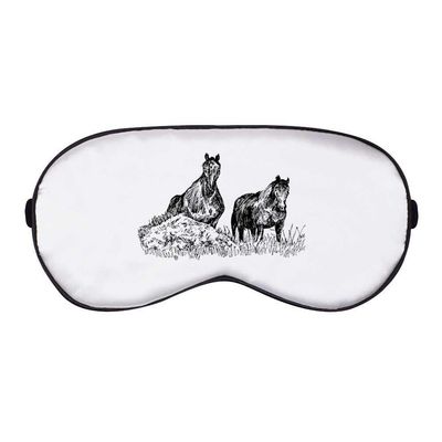 Azeeda 'Horses on a Hill' Sleep/Travel Eye Mask (EY00003056)