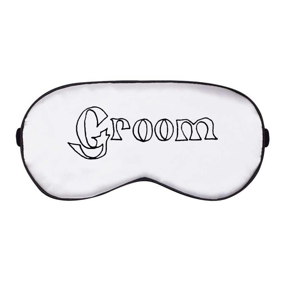 Azeeda 'Groom' Sleep/Travel Eye Mask (EY00002741)