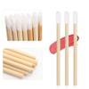 50 Pcs Disposable Lip Gloss Wands Lipstick Applicators Bulk Bamboo Lip Brushes Make Up Brush Makeup Tool Kits For Women view 4