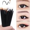 100 Pcs Disposable Eyeliner Brushes With Cover Eyeliner Applicator Wands Eye Makeup Liner Tool Cosmetic Eye Wand Nail Art Brushes view 4