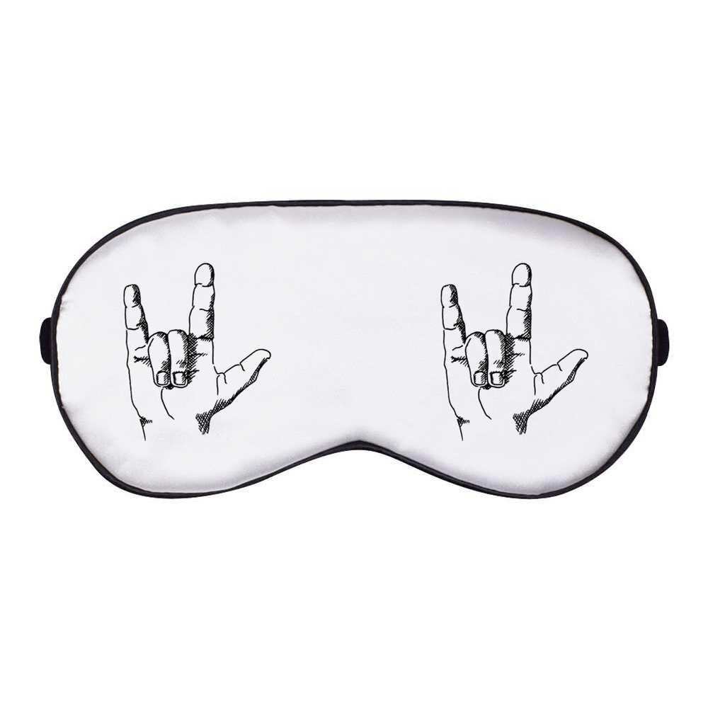 Azeeda 'Rock Hand' Sleep/Travel Eye Mask (EY00007586)