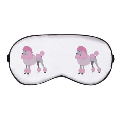 Azeeda 'Pink Poodle' Sleep/Travel Eye Mask (EY00010396)