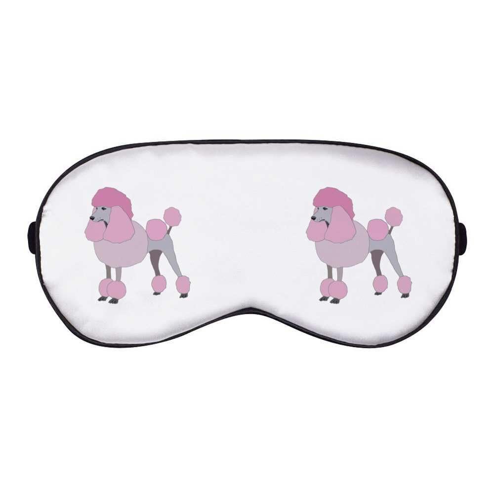 Azeeda 'Pink Poodle' Sleep/Travel Eye Mask (EY00010396)