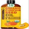 Seven Minerals NEW Pumpkin Seed Oil for Hair Growth, Face, & Body - Big 16oz Bottle - USDA Organic, Cold-Pressed & Hexane Free - Lightweight, Non-Greasy, & Deeply Moisturizing for Scalp, Skin view 1