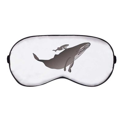 Azeeda 'Mama & Baby Whale' Sleep/Travel Eye Mask (EY00018101)
