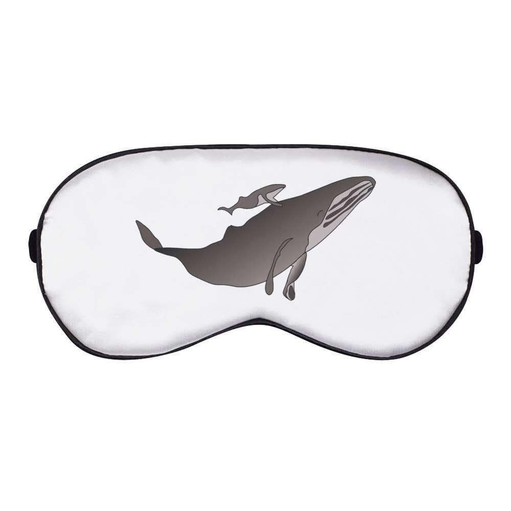 Azeeda 'Mama & Baby Whale' Sleep/Travel Eye Mask (EY00018101)
