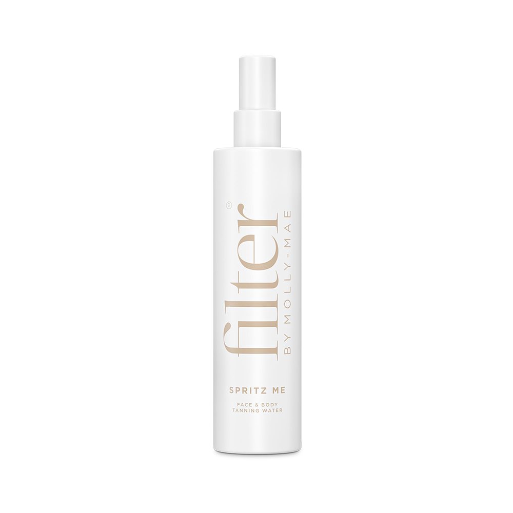 Filter by Molly-Mae Spritz Me Tanning Water | Moisturizing Self Tanner | Golden, Streak-Free Glow | Natural-Looking Sunless Tan | Fast Developing | Long-Lasting | Clear & Oil-Free | 200ml