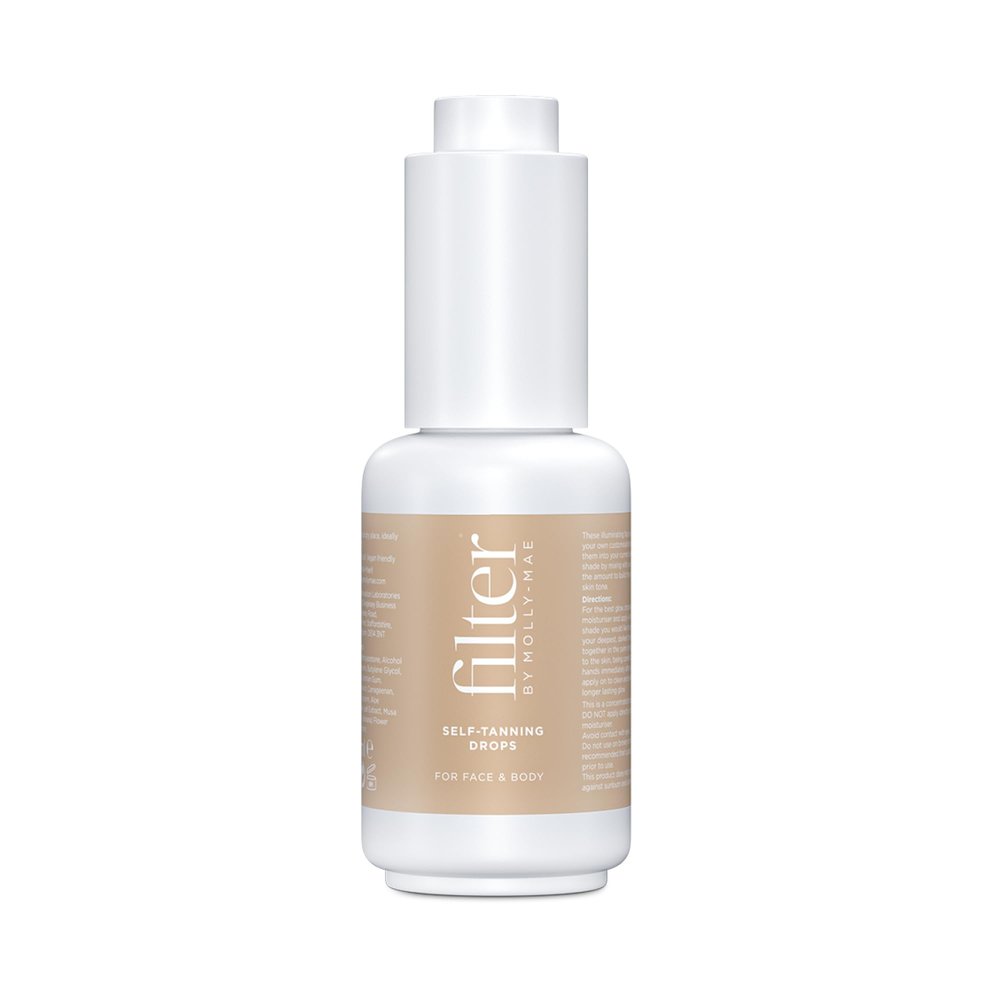 Filter by Molly-Mae Self Tanning Drops | Natural-Looking Bronzed Glow | Face & Body Drops | Fast-Developing Sunless Tanner | Gradual Glow | Easy-to-Apply | 30ml
