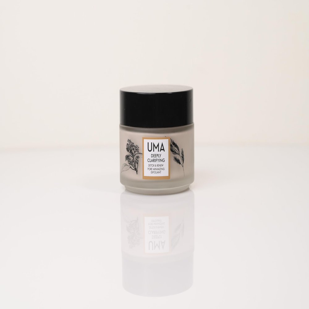 UMA DEEPLY CLARIFYING DETOX & RENEW PORE MINIMIZING EXFOLIANT Refining Facial Polish with Tea Tree & Clay for Clear, Smooth, Balanced Skin