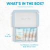 1-Shoppe Aqua Organics Amenity Kit | Boxed Hotel Toiletries Bulk Set | 1 oz Shampoo, Conditioner, Lotion, Body Wash & Bar Soap | 5 piece set view 3