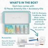 Eco Botanics Amenity & Accessory Kit | 0.85 oz Travel Size Shampoo, Conditioner, Lotion, Body Wash, Body Bar, Cleansing Bar, Shave & Dental Sets, Make-Up Remover Wipes, & Vanity Kit | 15 sets per case view 3
