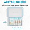 Aqua Organics Amenity Kit | Boxed Hotel Toiletries Bulk Set | 1 oz Shampoo, Conditioner, Lotion, Body Wash & Bar Soap | 300 Sets per Case view 3