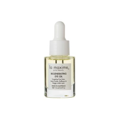 LA MAXIME Regenerating Eye Oil, targeting fine lines, puffiness, dark circles and bags under eyes