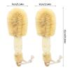 2 Pcs Dry Brushing Body Brush,Traditional Loofah Brush,Exfoliating Brush Body Scrubber,Natural Body Brush,Body Sisal Brush with Naturals Fibers for Skin Care, Exfoliates Skin view 2