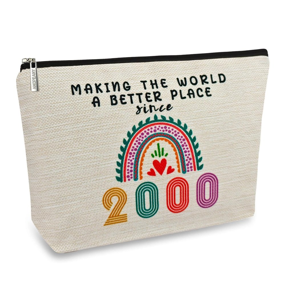26th Birthday Gifts for Girls Makeup Bags, 2000 Happy 26th Birthday Decorations for Teen Girls, 26 Year Old Girl Birthday Gifts for Daughter, Sister, Granddaughter, Cosmetic Travel Pouch, Christmas