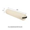 ForPro Professional Collection Full Round Bolster Pillow, Crme, Oil and Stain-Resistant, for Massage and Yoga, 6" R x 26" L (Pack of 2) view 2
