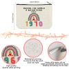 56th Birthday Gifts for Her Women, Happy 1970 56th Birthday Decorations Makeup Bag, Anniversary 56 Year Old Gift Ideas for Wife, Sister, Mom, Aunt, Cosmetic Travel Pouch for Mothers Day, Christmas view 2