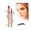 2 Pcs Magic Eyebrow Pencil, 2025 New Upgraded 3D Waterproof Microblading Eyebrow Pencil Contouring Pen,4 Tipped Precise Brow Pen(Color : A-Black) view 1