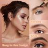 2 Pcs Magic Eyebrow Pencil, 2025 New Upgraded 3D Waterproof Microblading Eyebrow Pencil Contouring Pen,4 Tipped Precise Brow Pen(Color : A-Black) view 2