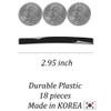 AURORA PIN GPM3 Medium Dome Barrettes for Girls, SN5 Plastic Hairclips for women view 3