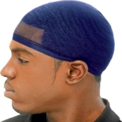 WAVEBUILDER Wave Cap | Promotes Healthy and Uniform Hair Waves, Navy Blue, 2 Count