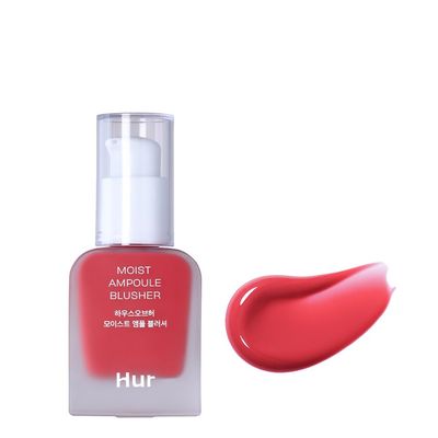 House of Hur Moist Ampoule Blusher, Buildable Water-based Formula, Infused with over 50% moisture essence, no tackiness, long-lasting moisture, weightless feel (02 Deep Plum, 20ml)
