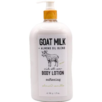 Generic Goat Milk + Almond Oil Blend Body Lotion With Almond Vanilla, 27 oz