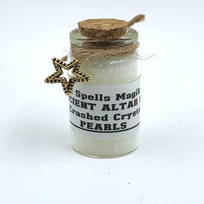 PEARLS Crashed Crystals Ancient Altar Blessed Witches Salt/Luck/Love/Happy Marriage/Money/Protection