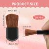 Rimoev 30 PCS Disposable Makeup Brushes, Small Blush Brush for Cheeks, Portable Mini Makeup Brushes, Foundation Applicator Beauty Tool for Mixing Liquid, Cream, Loose Powder or Powder Cosmetics view 2