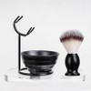 JEQUIL&CORENVEO Shaving Brush Set for Men, 4pcs Synthetic Shaving Brush with Shaving Soap, Stand and Shaving Bowl view 2
