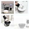 JEQUIL&CORENVEO Shaving Brush Set for Men, 4pcs Synthetic Shaving Brush with Shaving Soap, Stand and Shaving Bowl view 4