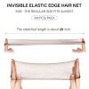 144pcs Hair Nets for Food Service Workers - 20 Inch Brown Hair Nets for Women & Men, Buns & Sleeping Hair Nets, Breathable Snood Caps for Kitchen, Restaurant, and Salon view 3