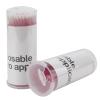 Mekupeu 200PCS Disposable Micro cotton swabs, Micro Applicator Brush,Micro Swabs For Eyelash Extensions,Mascara Micro Brush For Cleaning Makeup and Personal Care (crystal pink) view 1