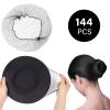 144pcs Hair Nets for Food Service Workers - 20 Inch Black Hair Nets for Buns & Sleeping Hair Nets, Breathable Snood Caps for Kitchen, Restaurant, and Salon view 2