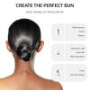 144pcs Hair Nets for Food Service Workers - 20 Inch Black Hair Nets for Buns & Sleeping Hair Nets, Breathable Snood Caps for Kitchen, Restaurant, and Salon view 4