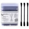 200 Pcs Cotton Swabs Double Round Tips Cotton Buds (Black) view 1