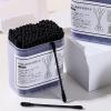 200 Pcs Cotton Swabs Double Round Tips Cotton Buds (Black) view 2