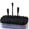 200 Pcs Cotton Swabs Double Round Tips Cotton Buds (Black) view 4