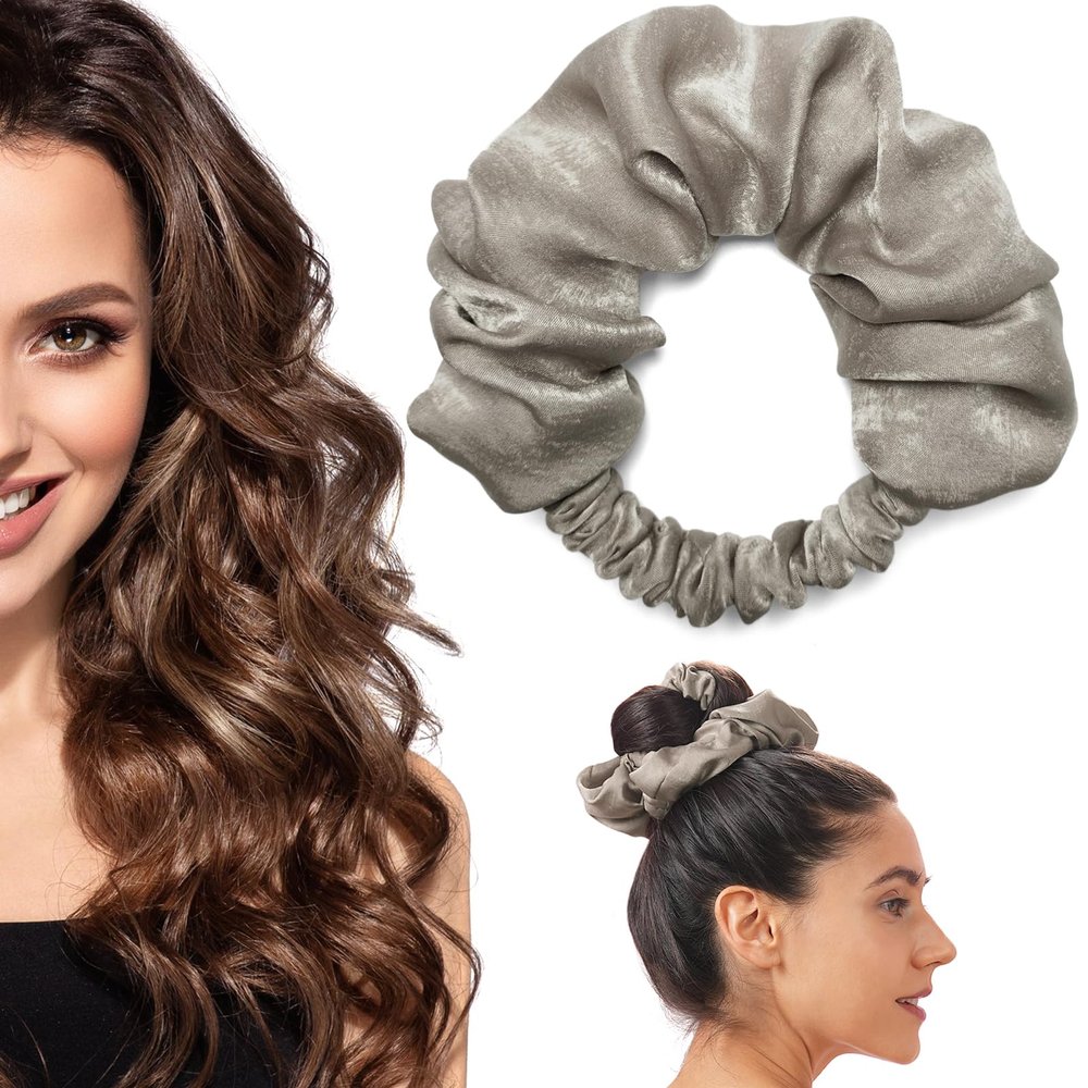 BLINKEEN Heatless Curling Scrunchie, Heatless Hair Curler to Sleep In, No Heat Curls for Long Hair, Soft Sleep Hair Roller