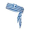 Trukd Greek Flag Headbands,Sports Head Tie,Headband for Men and Women,Hair Band for Running, Workout, Football, TD-TD12158 view 1