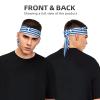 Trukd Greek Flag Headbands,Sports Head Tie,Headband for Men and Women,Hair Band for Running, Workout, Football, TD-TD12158 view 3
