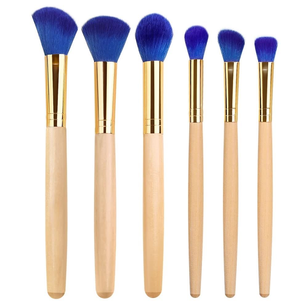 6pcs Makeup Brushes Set Soft Fluffy For Cosmetics Foundation Blush Powder Eyeshadow Blending Lip Eyeline Beauty Tools