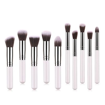 10PCS Full Set of Portable Makeup Brush Foundation Eyeshadow Make Up Brush Set Blush Professional Beauty Tools