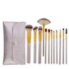 12pcs Champagne Makeup Brushes Set for Cosmetic Foundation Powder Blush Eyeshadow Kabuki Blending Makeup Brush Beauty Tool view 1