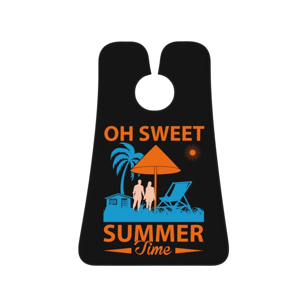 ZKLCRYTR Oh Sweet Summer Time Men's Beard Bib Apron Waterproof Smooth Surface Beard Apron Durable Foldable Beard Hair Men's Gift