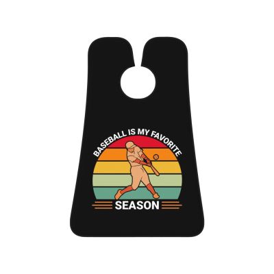 ZKLCRYTR Baseball Is My Favorite Season Men's Beard Bib Apron Waterproof Smooth Surface Beard Apron Durable Foldable Beard Hair Men's Gift