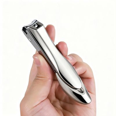 Anti-Splash Sharp self-Collecting Manicure Tools, Nail Clippers (Small), Silvery